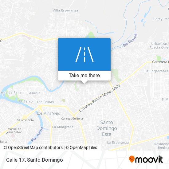 Calle 17 map