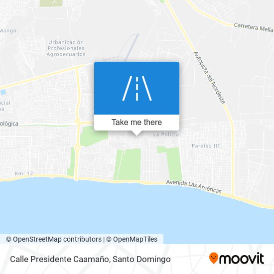 Calle Presidente Caamaño map