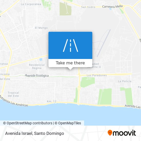 Avenida Israel map