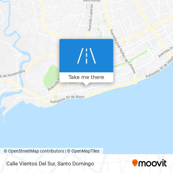 Calle Vientos Del Sur map