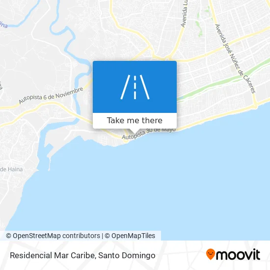 Mapa de Residencial Mar Caribe