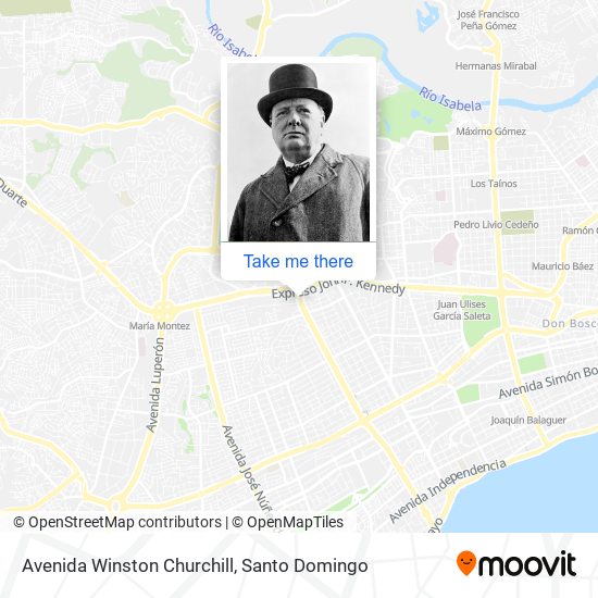 Avenida Winston Churchill map