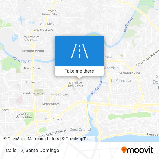 Calle 12 map