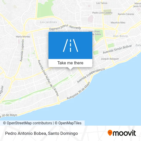 Pedro Antonio Bobea map