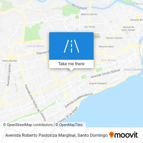 Avenida Roberto Pastoriza Marginal map