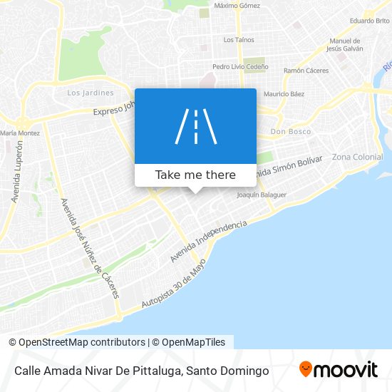 Calle Amada Nivar De Pittaluga map