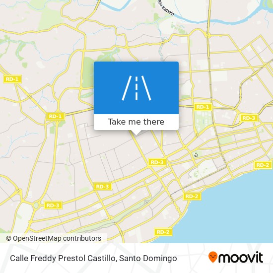 Calle Freddy Prestol Castillo map
