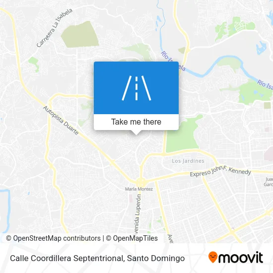 Mapa de Calle Coordillera Septentrional