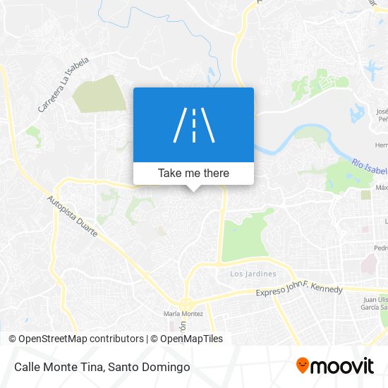Calle Monte Tina map