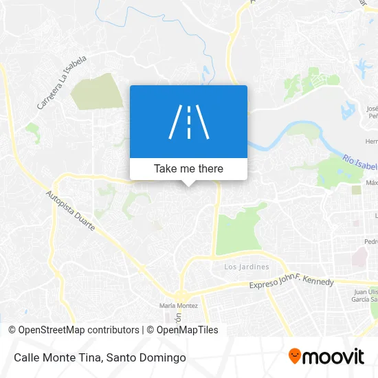 Calle Monte Tina map