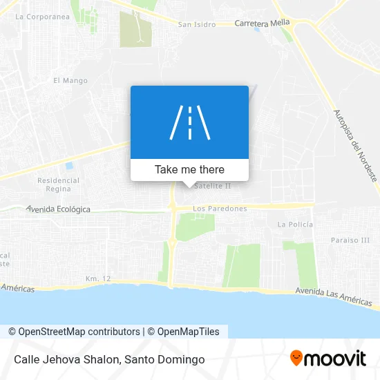 Mapa de Calle Jehova Shalon