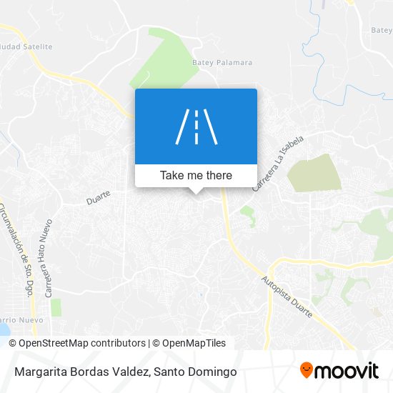 Margarita Bordas Valdez map