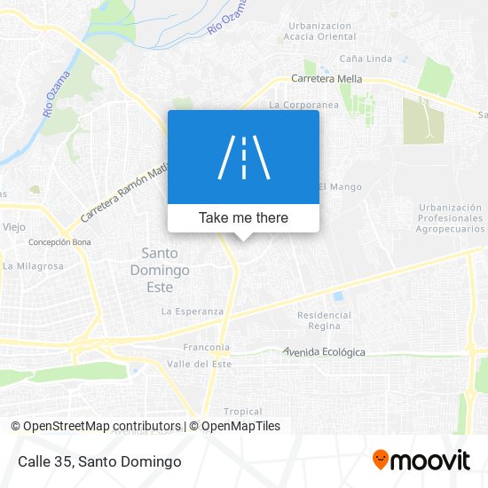Calle 35 map