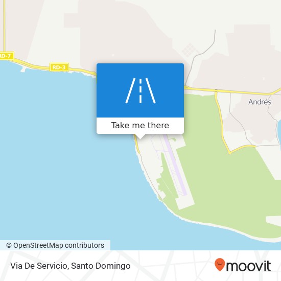 Via De Servicio map