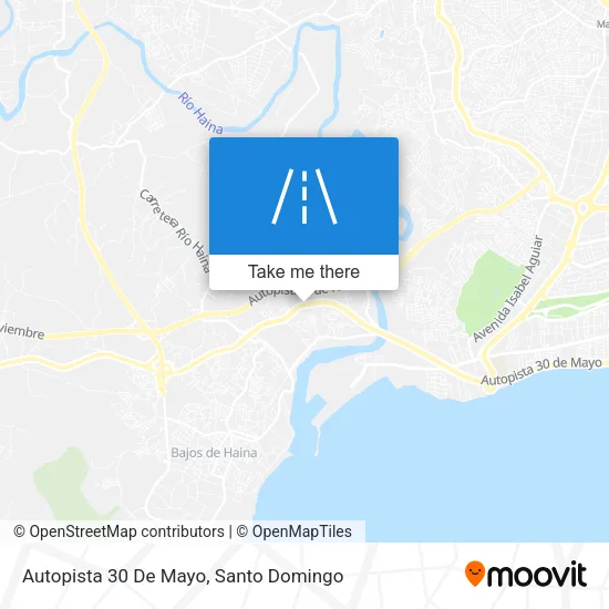 Autopista 30 De Mayo map