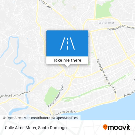 Calle Alma Mater map