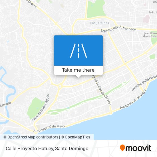 Calle Proyecto Hatuey map