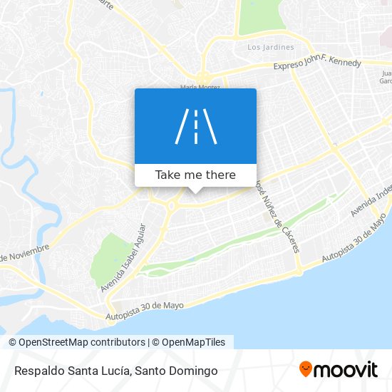 Respaldo Santa Lucía map
