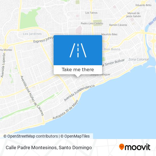 Calle Padre Montesinos map
