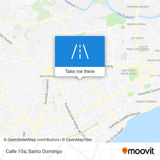 Calle 10a map