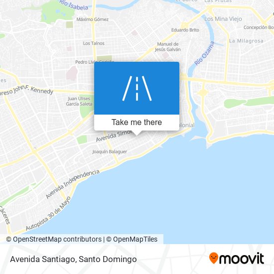Avenida Santiago map