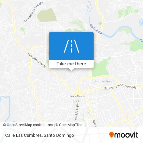 Calle Las Cumbres map