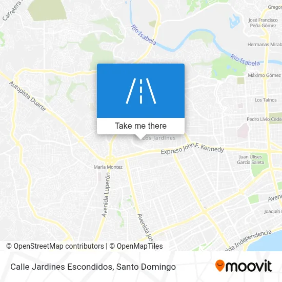 Mapa de Calle Jardines Escondidos