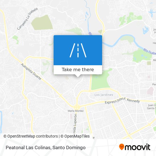 Peatonal Las Colinas map