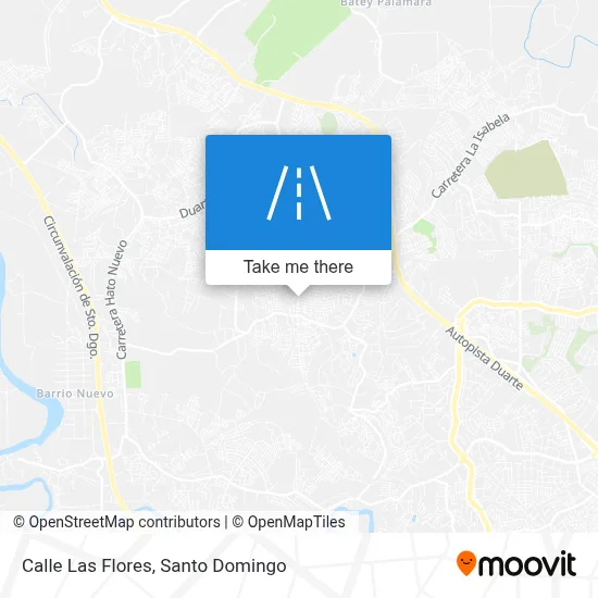 Calle Las Flores map