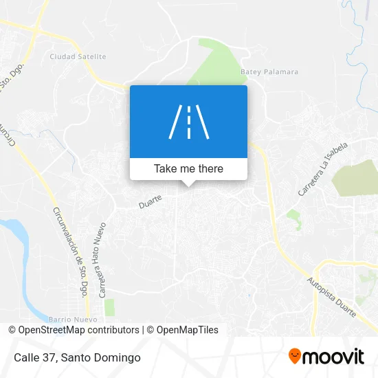 Calle 37 map