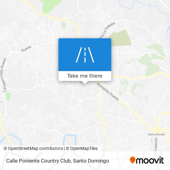 Calle Poniente Country Club map