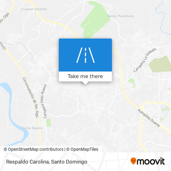 Respaldo Carolina map
