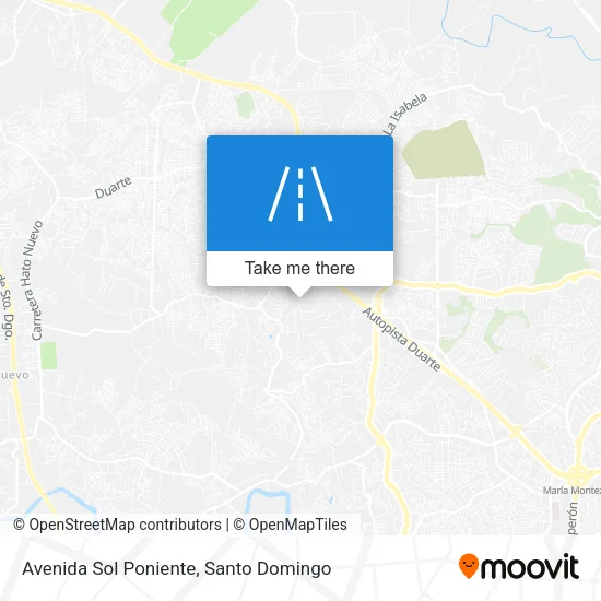 Avenida Sol Poniente map