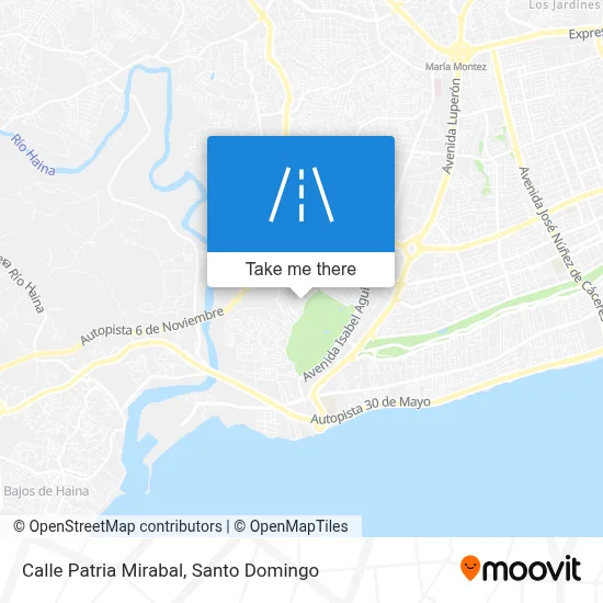 Mapa de Calle Patria Mirabal