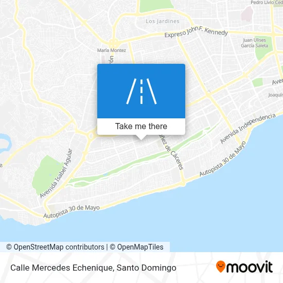 Mapa de Calle Mercedes Echenique