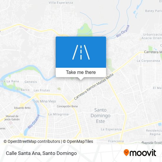 Calle Santa Ana map