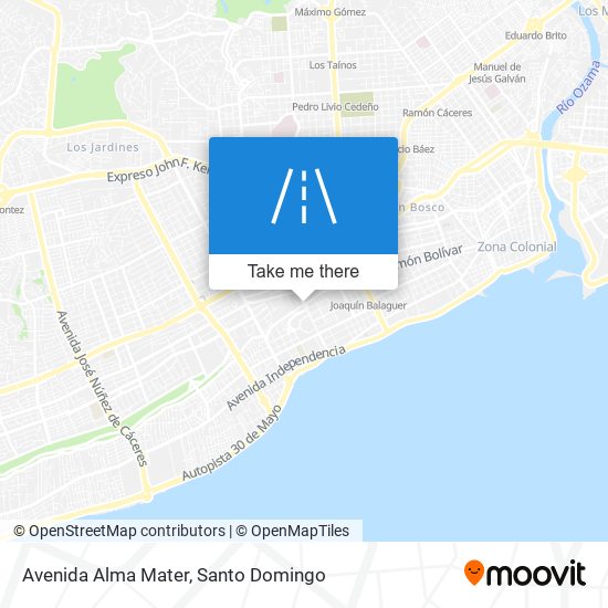 Avenida Alma Mater map