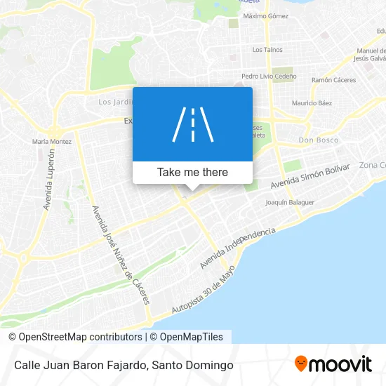 Mapa de Calle Juan Baron Fajardo