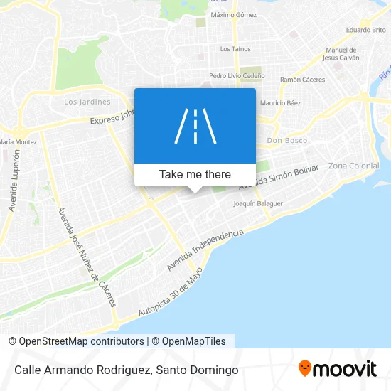 Mapa de Calle Armando Rodriguez