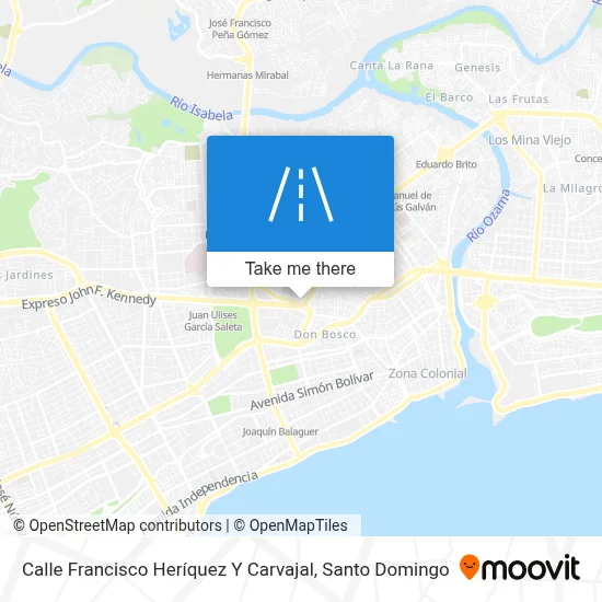 Mapa de Calle Francisco Heríquez Y Carvajal