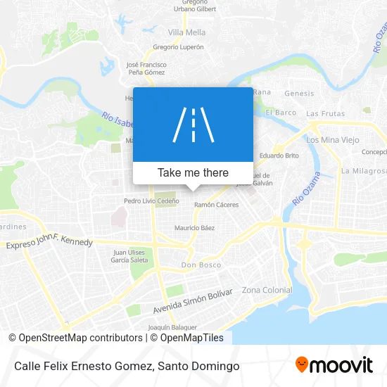 Calle Felix Ernesto Gomez map