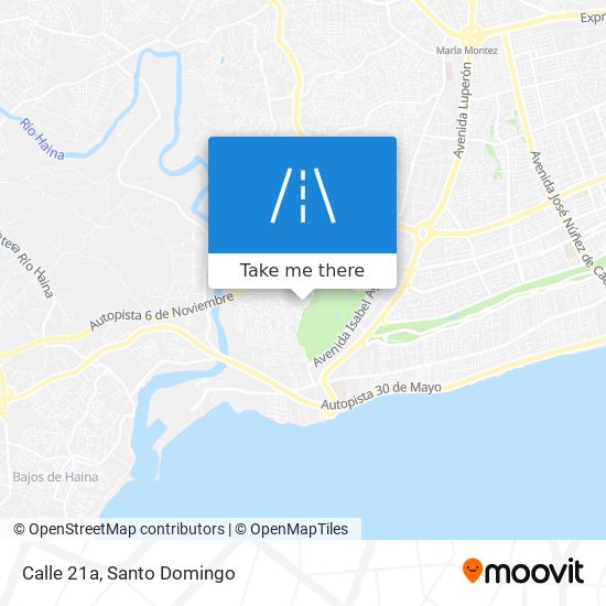 Calle 21a map