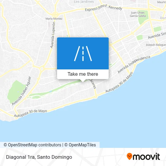 Mapa de Diagonal 1ra