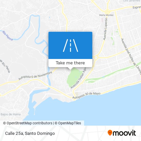 Calle 25a map