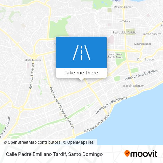 Calle Padre Emiliano Tardif map
