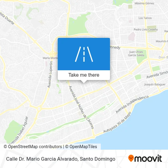 Mapa de Calle Dr. Mario Garcia Alvarado