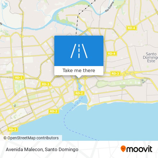 Avenida Malecon map