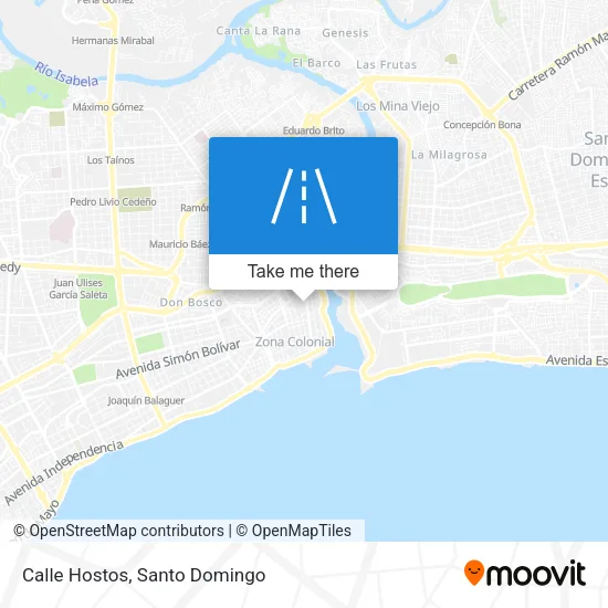 Calle Hostos map