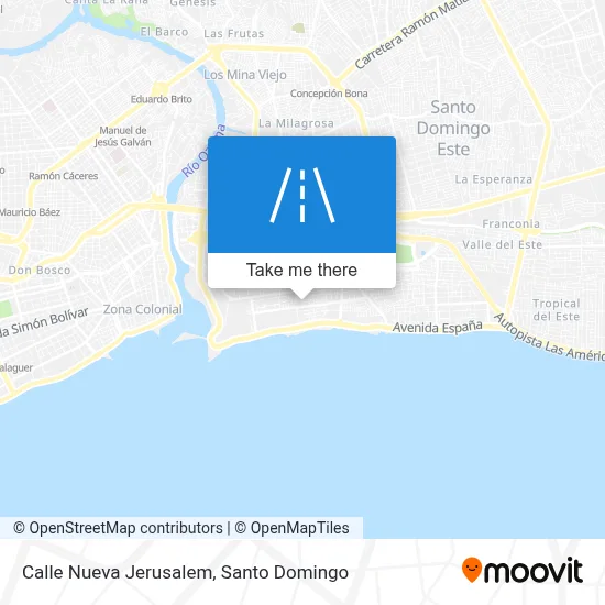Mapa de Calle Nueva Jerusalem