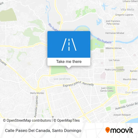 Mapa de Calle Paseo Del Canada